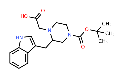 CAS 1060813-85-5 | 2-(2-((1H-Indol-3-YL)methyl)-4-(tert-butoxycarbonyl)piperazin-1-YL)acetic acid
