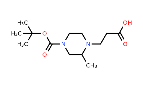 CAS 1060813-93-5 | 3-(4-(Tert-butoxycarbonyl)-2-methylpiperazin-1-YL)propanoic acid