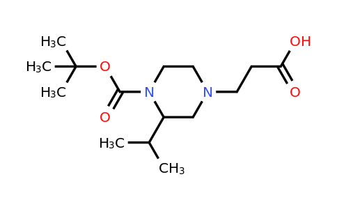 CAS 1060813-96-8 | 3-(4-(Tert-butoxycarbonyl)-3-isopropylpiperazin-1-YL)propanoic acid