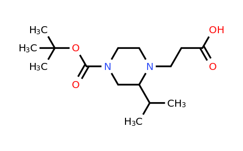 CAS 1060814-00-7 | 3-(4-(Tert-butoxycarbonyl)-2-isopropylpiperazin-1-YL)propanoic acid