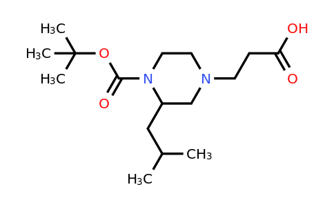 CAS 1060814-04-1 | 3-(4-(Tert-butoxycarbonyl)-3-isobutylpiperazin-1-YL)propanoic acid