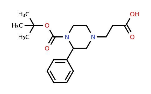 CAS 1060814-09-6 | 3-(4-(Tert-butoxycarbonyl)-3-phenylpiperazin-1-YL)propanoic acid