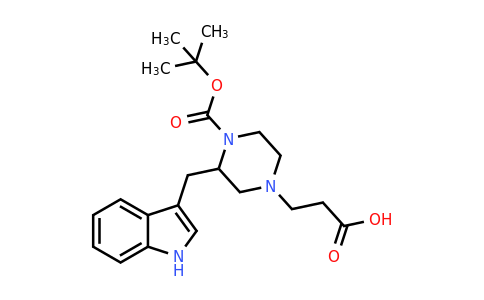 CAS 1060814-22-3 | 3-(3-((1H-Indol-3-YL)methyl)-4-(tert-butoxycarbonyl)piperazin-1-YL)propanoic acid