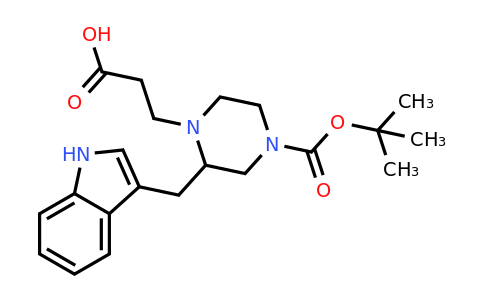 CAS 1060814-27-8 | 3-(2-((1H-Indol-3-YL)methyl)-4-(tert-butoxycarbonyl)piperazin-1-YL)propanoic acid