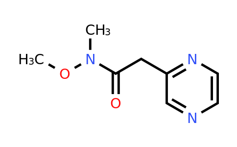 CAS 1060815-24-8 | N-methoxy-N-methyl-2-(pyrazin-2-YL)acetamide