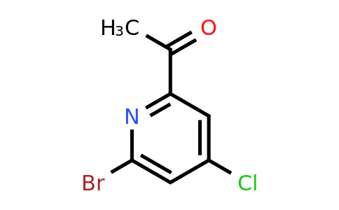 CAS 1060815-77-1 | 1-(6-Bromo-4-chloropyridin-2-YL)ethanone