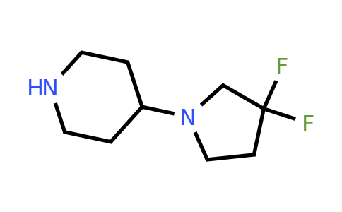 CAS 1061682-67-4 | 4-(3,3-Difluoropyrrolidin-1-yl)piperidine
