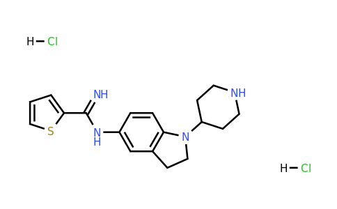 CAS 1063409-17-5 | N-(1-(Piperidin-4-yl)indolin-5-yl)thiophene-2-carboximidamide dihydrochloride