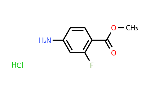 CAS 1063733-13-0 | Methyl 4-amino-2-fluorobenzoate hydrochloride