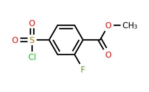 CAS 1063733-16-3 | methyl 4-(chlorosulfonyl)-2-fluorobenzoate