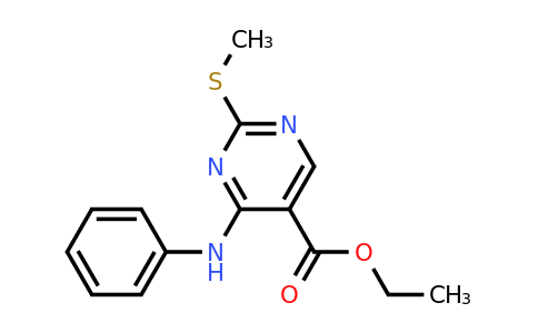 CAS 106475-47-2 | Ethyl 2-(methylthio)-4-(phenylamino)pyrimidine-5-carboxylate