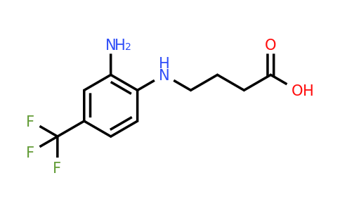 CAS 106484-67-7 | 4-((2-Amino-4-(trifluoromethyl)phenyl)amino)butanoic acid