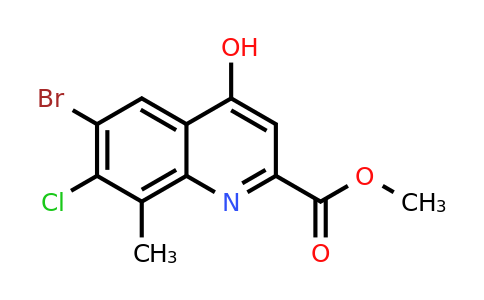 Methyl 6-bromo-7-chloro-4-hydroxy-8-methylquinoline-2-carboxylate