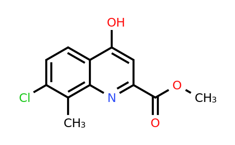 CAS 1065074-49-8 | Methyl 7-chloro-4-hydroxy-8-methylquinoline-2-carboxylate
