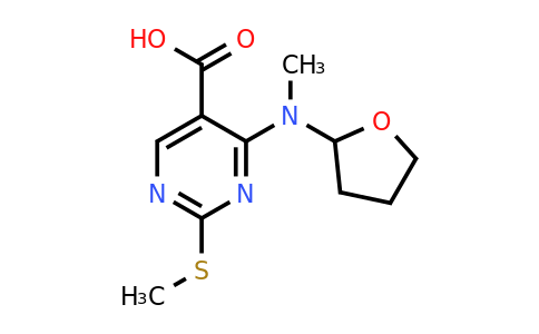 CAS 1065075-56-0 | 4-(Methyl(tetrahydrofuran-2-yl)amino)-2-(methylthio)pyrimidine-5-carboxylic acid