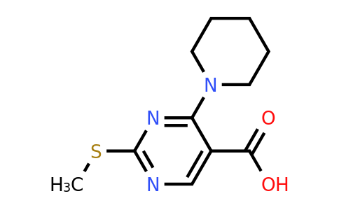 CAS 1065075-58-2 | 2-(Methylthio)-4-(piperidin-1-yl)pyrimidine-5-carboxylic acid