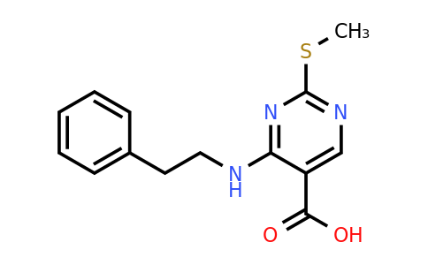 CAS 1065075-61-7 | 2-(Methylthio)-4-(phenethylamino)pyrimidine-5-carboxylic acid