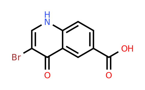 CAS 1065088-02-9 | 3-Bromo-4-oxo-1,4-dihydroquinoline-6-carboxylic acid