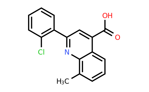 CAS 107027-38-3 | 2-(2-Chlorophenyl)-8-methylquinoline-4-carboxylic acid