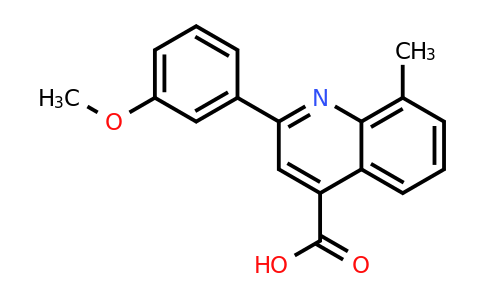 CAS 107027-41-8 | 2-(3-Methoxyphenyl)-8-methylquinoline-4-carboxylic acid