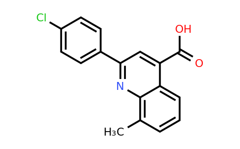 CAS 107027-43-0 | 2-(4-Chlorophenyl)-8-methylquinoline-4-carboxylic acid