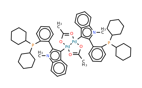 CAS 1070731-49-5 | Palladium, bis[MU-(acetato-kappao:kappao')]bis[2-[2-(dicyclohexylphosphino-kappap)phenyl]-1-methyl-indol-3-YL-kappac]DI-, stereoisomer
