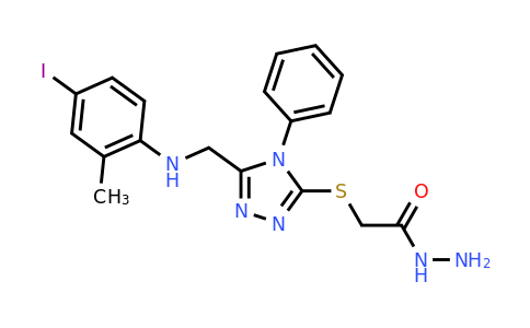 CAS 1071296-21-3 | 2-((5-(((4-Iodo-2-methylphenyl)amino)methyl)-4-phenyl-4H-1,2,4-triazol-3-yl)thio)acetohydrazide
