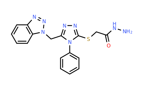 CAS 1071296-33-7 | 2-((5-((1H-Benzo[d][1,2,3]triazol-1-yl)methyl)-4-phenyl-4H-1,2,4-triazol-3-yl)thio)acetohydrazide