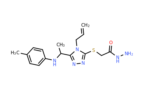 CAS 1071296-39-3 | 2-((4-Allyl-5-(1-(p-tolylamino)ethyl)-4H-1,2,4-triazol-3-yl)thio)acetohydrazide
