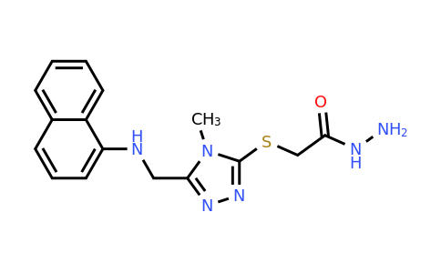 CAS 1071351-43-3 | 2-((4-Methyl-5-((naphthalen-1-ylamino)methyl)-4H-1,2,4-triazol-3-yl)thio)acetohydrazide