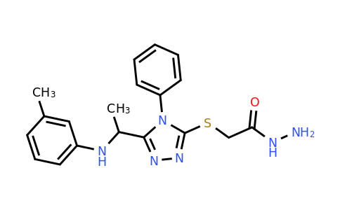 CAS 1071368-77-8 | 2-((4-Phenyl-5-(1-(m-tolylamino)ethyl)-4H-1,2,4-triazol-3-yl)thio)acetohydrazide