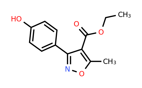 CAS 1071788-87-8 | ethyl 3-(4-hydroxyphenyl)-5-methylisoxazole-4-carboxylate