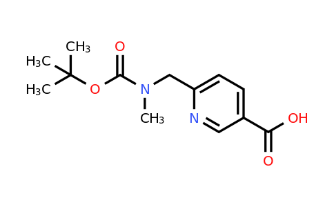 CAS 1071866-31-3 | 6-({[(tert-butoxy)carbonyl](methyl)amino}methyl)pyridine-3-carboxylic acid