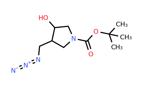 tert-butyl 3-(azidomethyl)-4-hydroxy-pyrrolidine-1-carboxylate
