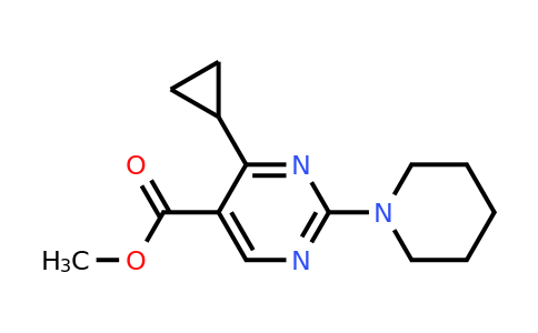 CAS 1072944-55-8 | Methyl 4-cyclopropyl-2-(piperidin-1-yl)pyrimidine-5-carboxylate