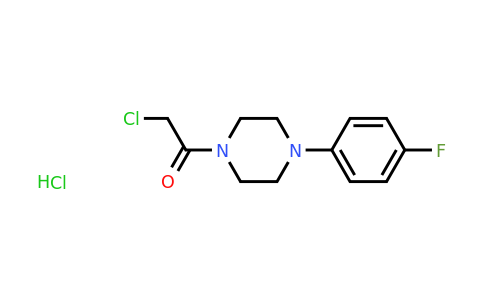 CAS 1073059-28-5 | 2-chloro-1-[4-(4-fluorophenyl)piperazin-1-yl]ethan-1-one hydrochloride