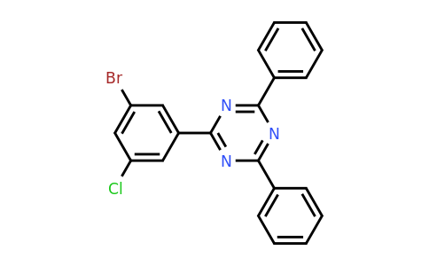 CAS 1073062-42-6 | 2-(3-Bromo-5-chlorophenyl)-4,6-diphenyl-1,3,5-triazine