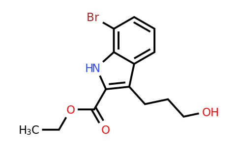 CAS 1073067-97-6 | Ethyl 7-bromo-3-(3-hydroxypropyl)-1H-indole-2-carboxylate