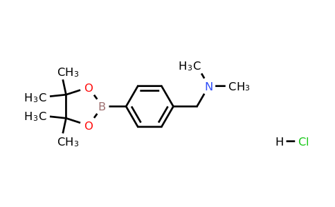 CAS 1073371-85-3 | N,N-Dimethyl-1-(4-(4,4,5,5-tetramethyl-1,3,2-dioxaborolan-2-yl)phenyl)methanamine hydrochloride