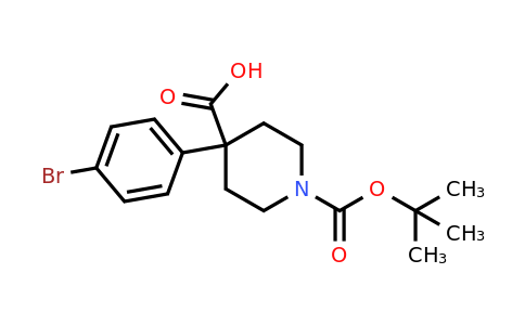 CAS 1076197-05-1 | 4-(4-bromophenyl)-1-[(tert-butoxy)carbonyl]piperidine-4-carboxylic acid
