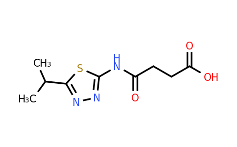 CAS 107811-08-5 | 3-{[5-(propan-2-yl)-1,3,4-thiadiazol-2-yl]carbamoyl}propanoic acid