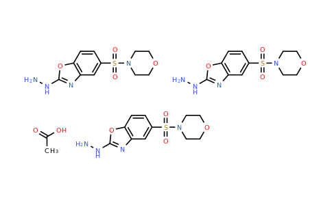 CAS 1078713-29-7 | tris(2-hydrazinyl-5-(morpholine-4-sulfonyl)-1,3-benzoxazole); acetic acid