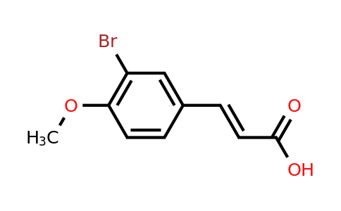 CAS 1080-07-5 | 3-(3-bromo-4-methoxy-phenyl)prop-2-enoic acid