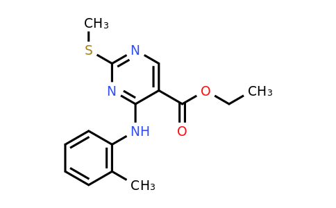 CAS 108123-21-3 | Ethyl 2-(methylthio)-4-(o-tolylamino)pyrimidine-5-carboxylate