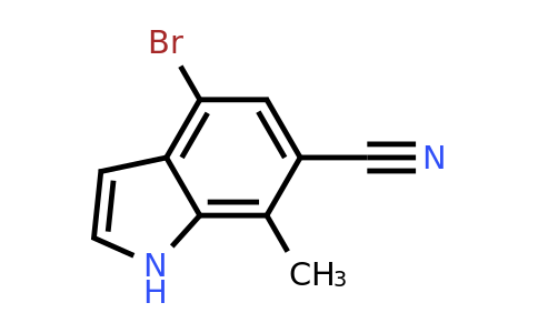 CAS 1082040-83-2 | 4-bromo-7-methyl-1H-indole-6-carbonitrile