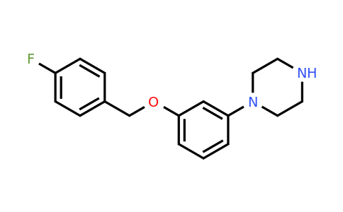 CAS 1082454-50-9 | 1-{3-[(4-fluorophenyl)methoxy]phenyl}piperazine