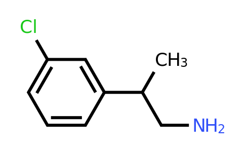 CAS 1082555-06-3 | 2-(3-chlorophenyl)propan-1-amine