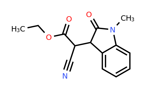 CAS 108272-71-5 | Ethyl 2-cyano-2-(1-methyl-2-oxo-2,3-dihydro-1H-indol-3-yl)acetate