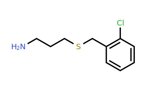 CAS 1082766-31-1 | 3-((2-Chlorobenzyl)thio)propan-1-amine