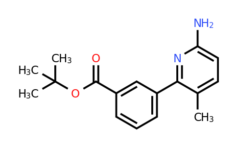 CAS 1083057-14-0 | tert-butyl 3-(6-amino-3-methylpyridin-2-yl)benzoate